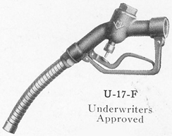 Milwaukee Valve No. U-17-F Gas Pump Nozzle